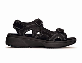 Mens Adjustable Timor Black Sandals Wild Trek