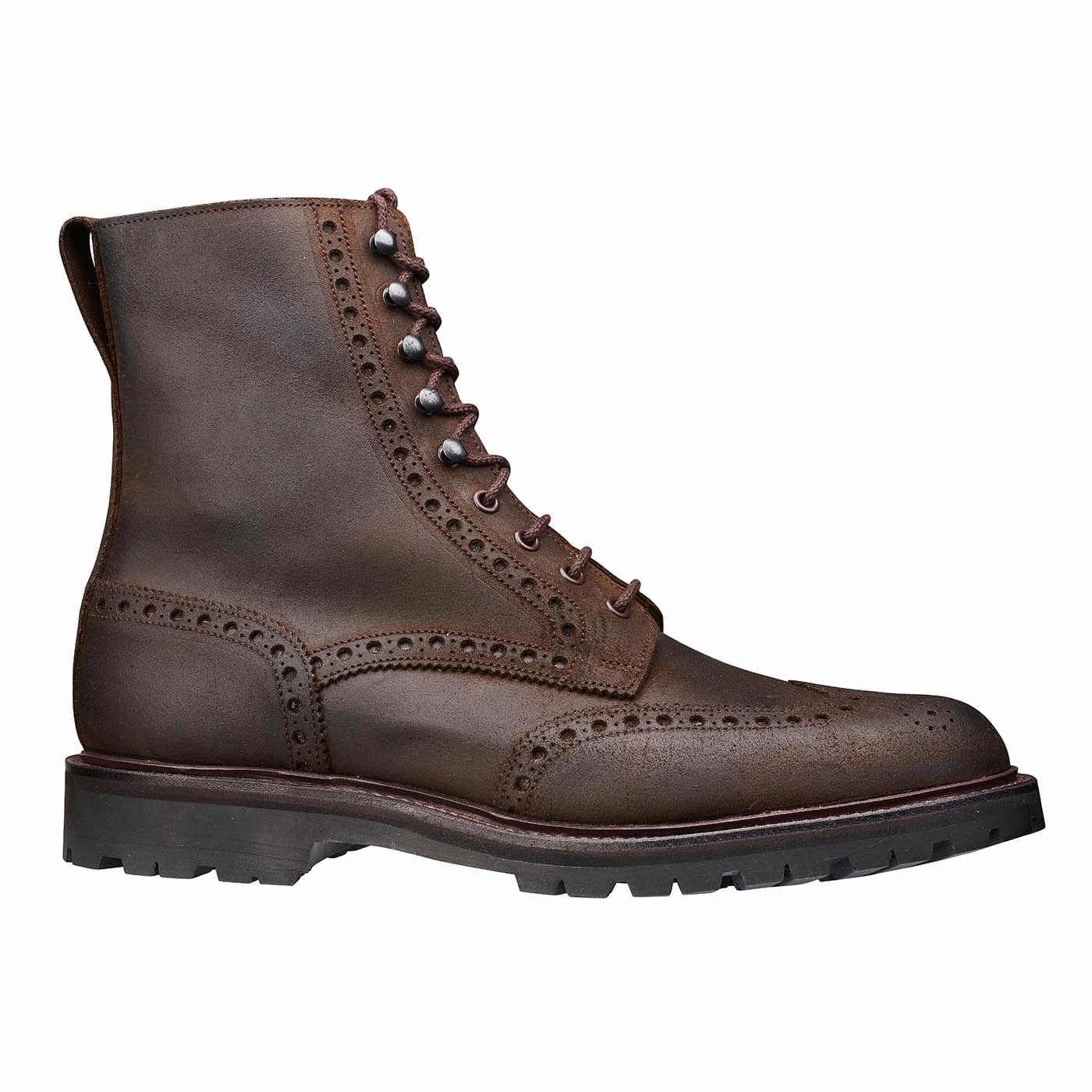 Islay Dark Brown Rough-Out Suede Neutral Colors