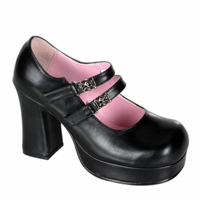 GOTHIKA-09 Black Vegan Leather Shock absorption