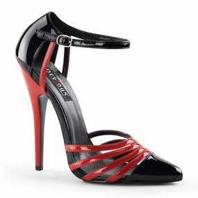 Sophisticated Sandals DOMINA-412 Black Red Patent