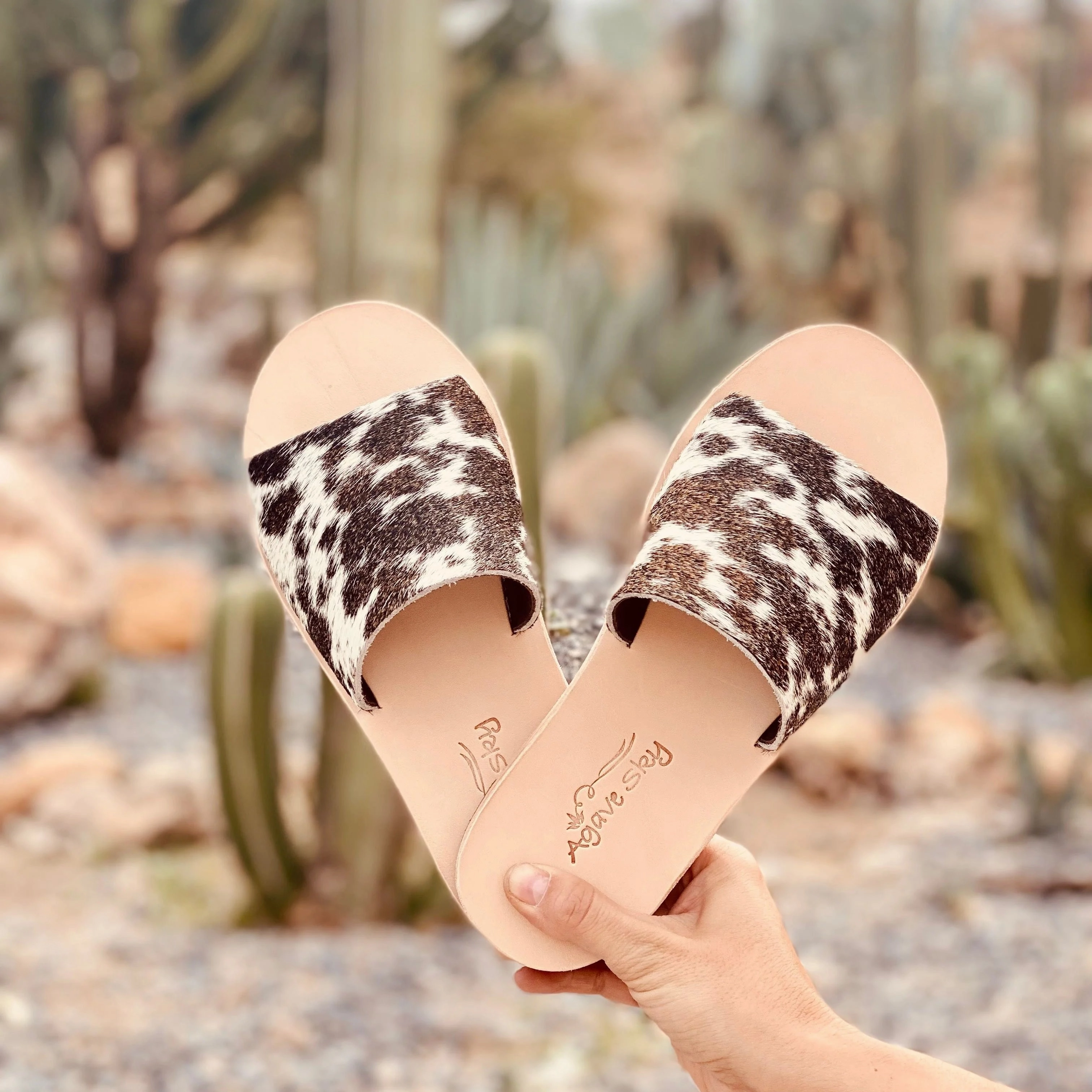 Nadia Cowhide - Chocolate Light sandals