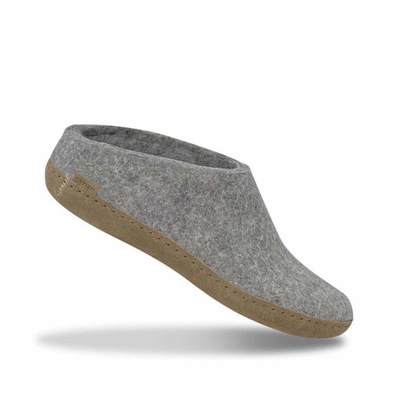 SLIP ON LEATHER SOLE GREY Slip-On Relaxation Perfect For Active Days