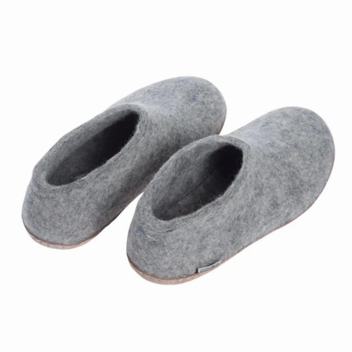 Shoe with Leather Sole - Grey Easy To Maintain