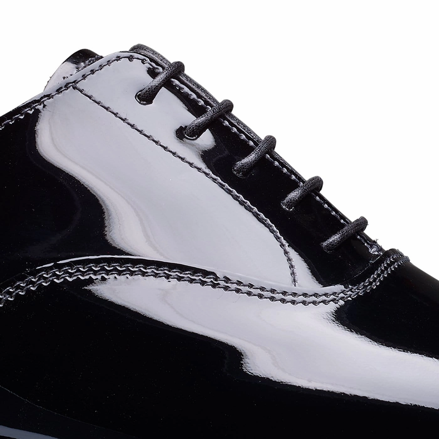 Overton Black Patent Mud Friendly Effortless Look