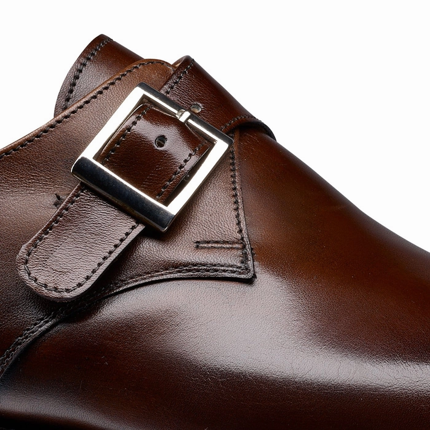 Elastic Collar Swindon Dark Brown Burnished Calf
