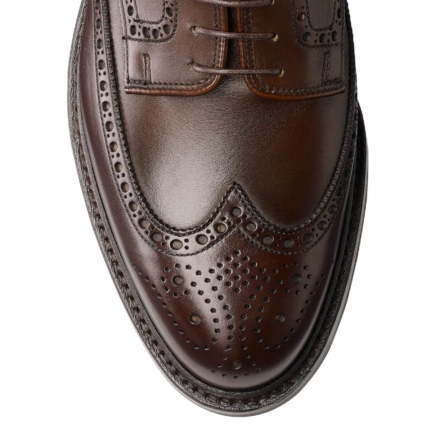 Pembroke Dark Brown Wax Calf Rubber Outsole