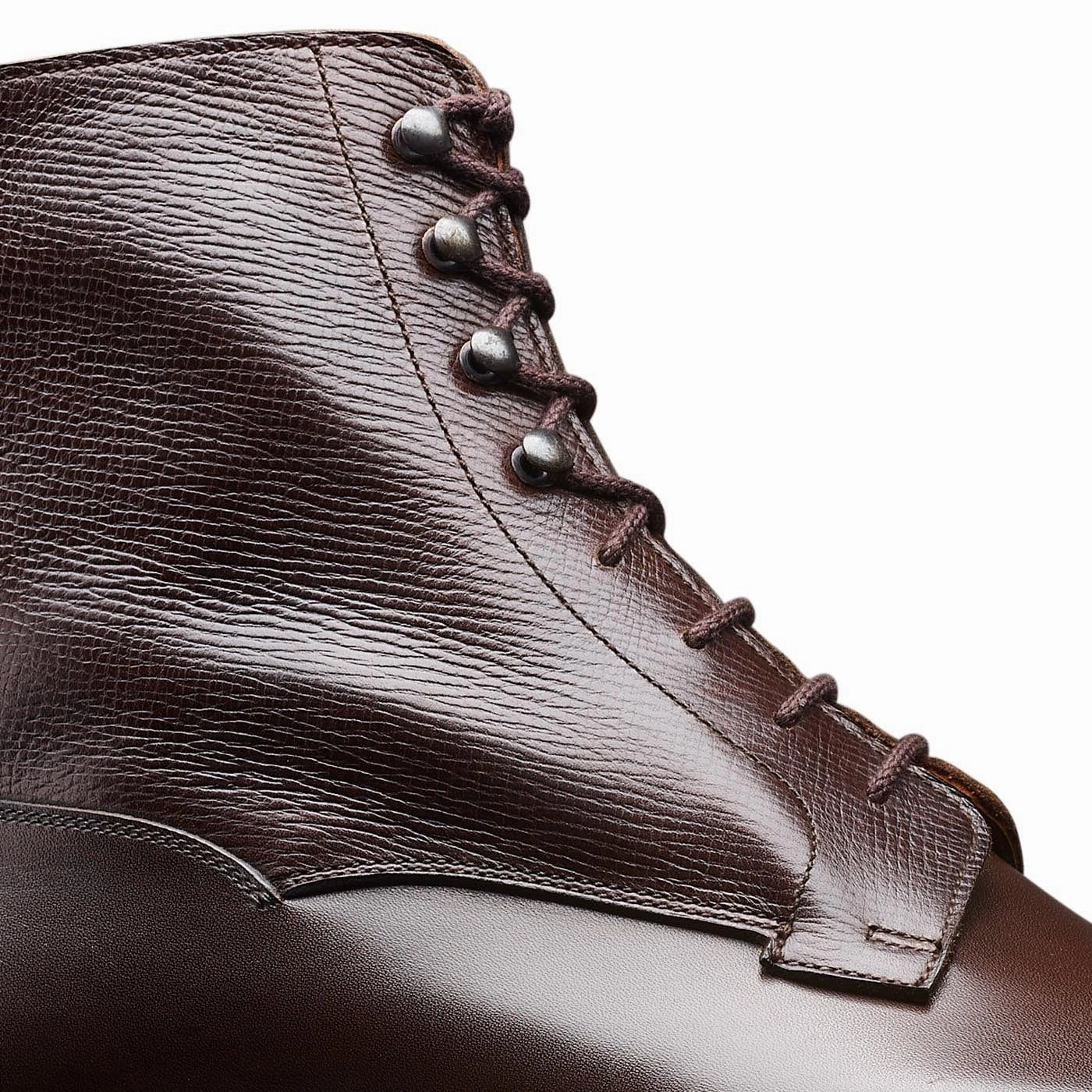 Mountain Path Seamless Style Perth Coffee Antique Calf & Dark Brown Willow Grain