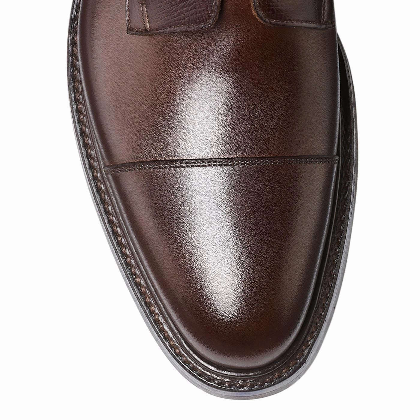 Perth Coffee Antique Calf & Dark Brown Willow Grain Effortless Look Versatile Outfit