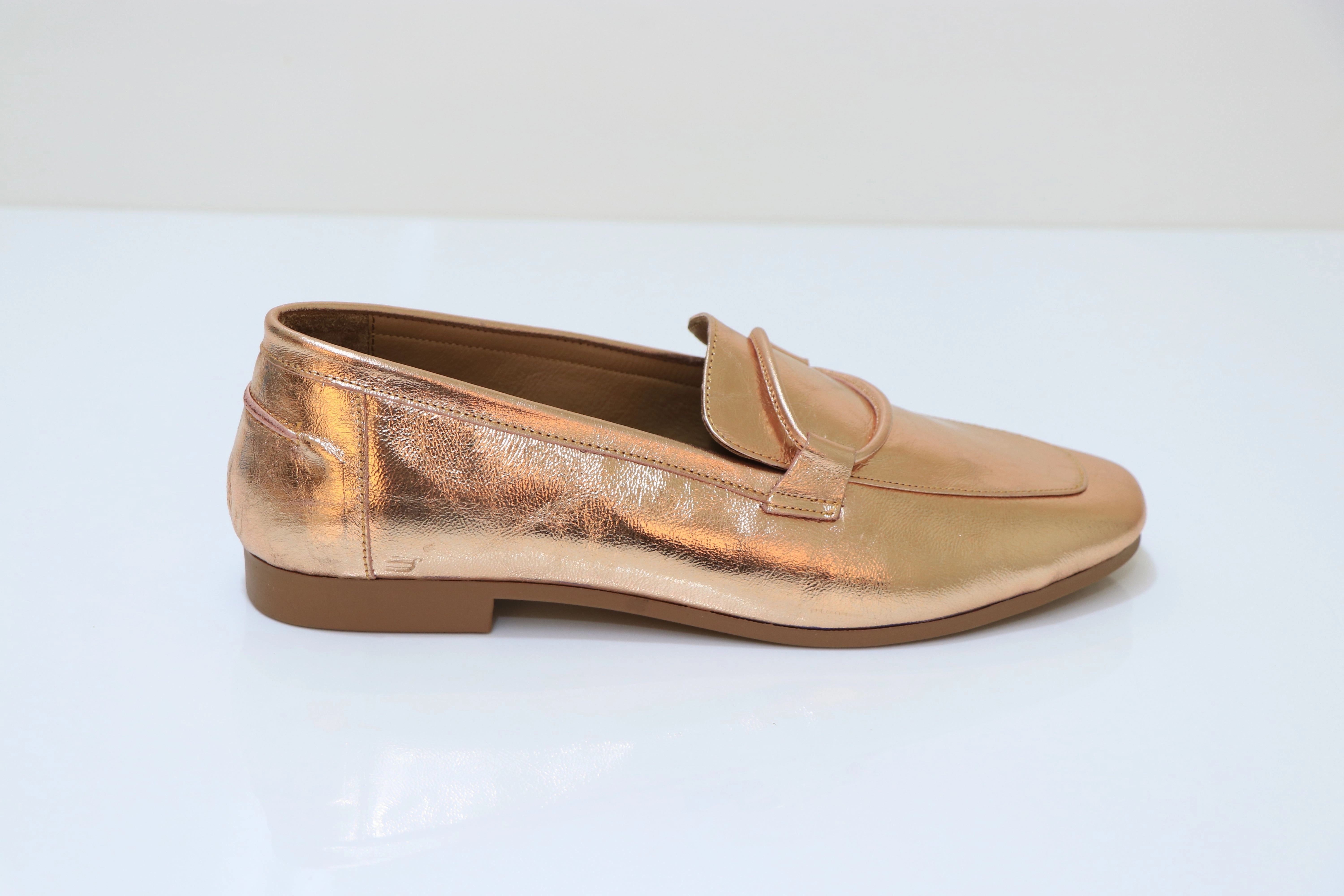 PINO VERDE Metallic Loafers Durable Material