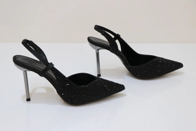 PINO VERDE Strass Embellished Sandals Evening Heels