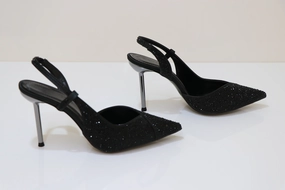 PINO VERDE Strass Embellished Sandals Evening Heels