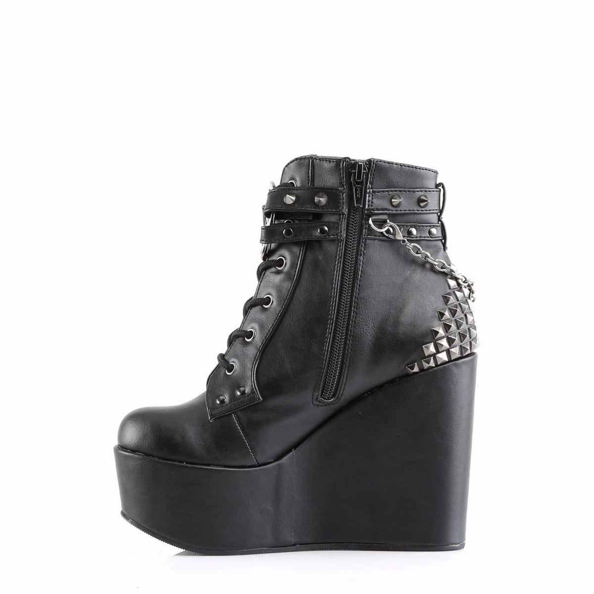 Heavy Trail Low Ankle Style POISON-101 Black Vegan Leather