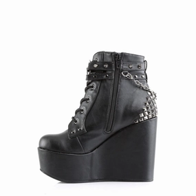 Heavy Trail Low Ankle Style POISON-101 Black Vegan Leather
