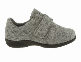 Foot Ease Womens Cushioned Hawk Grey Slippers