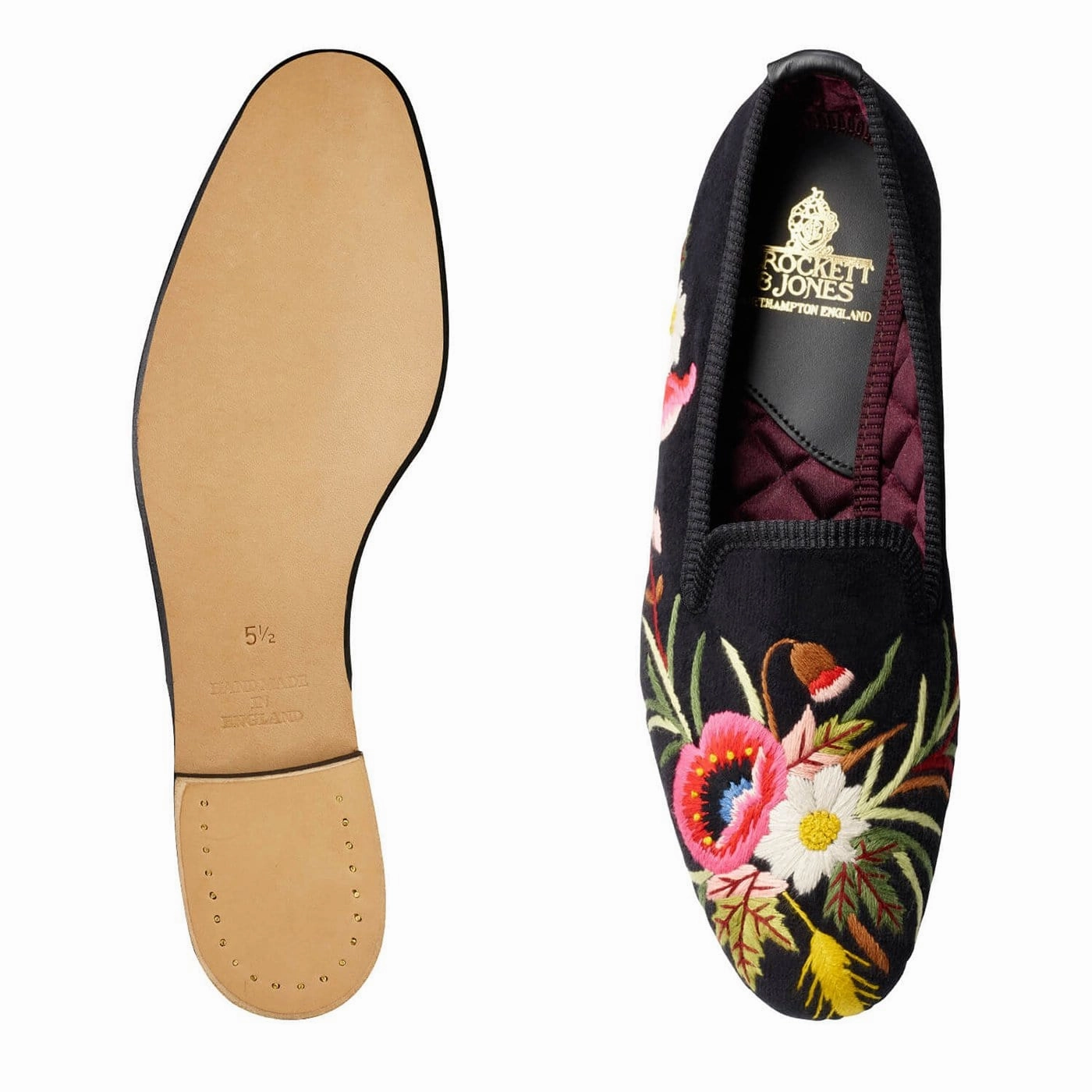 Instant Sandals Anti   Aging Poppies Black Velvet