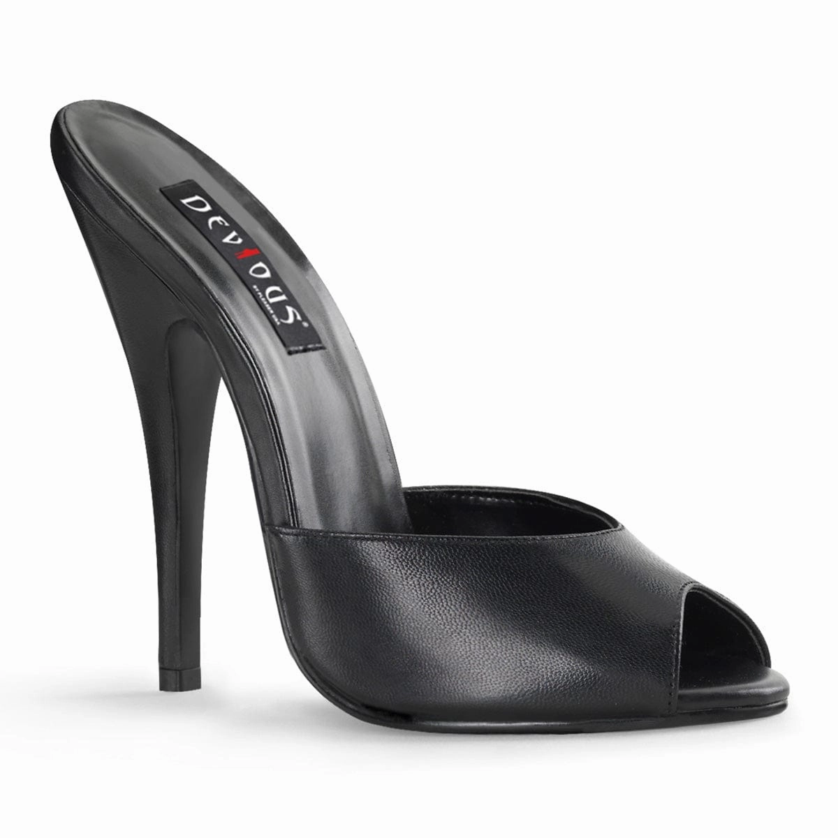DOMINA-101 Black Leather Support Feel Practical Footwear