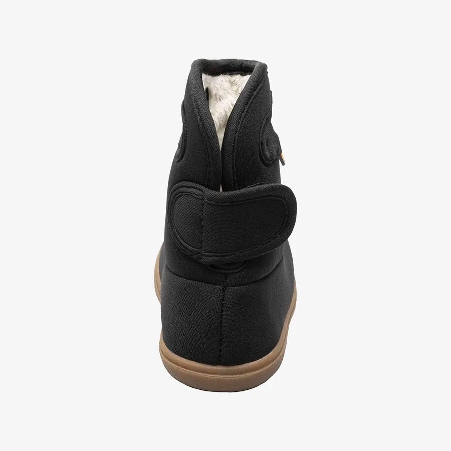 Baby Bogs II Solid - Black Square Toe