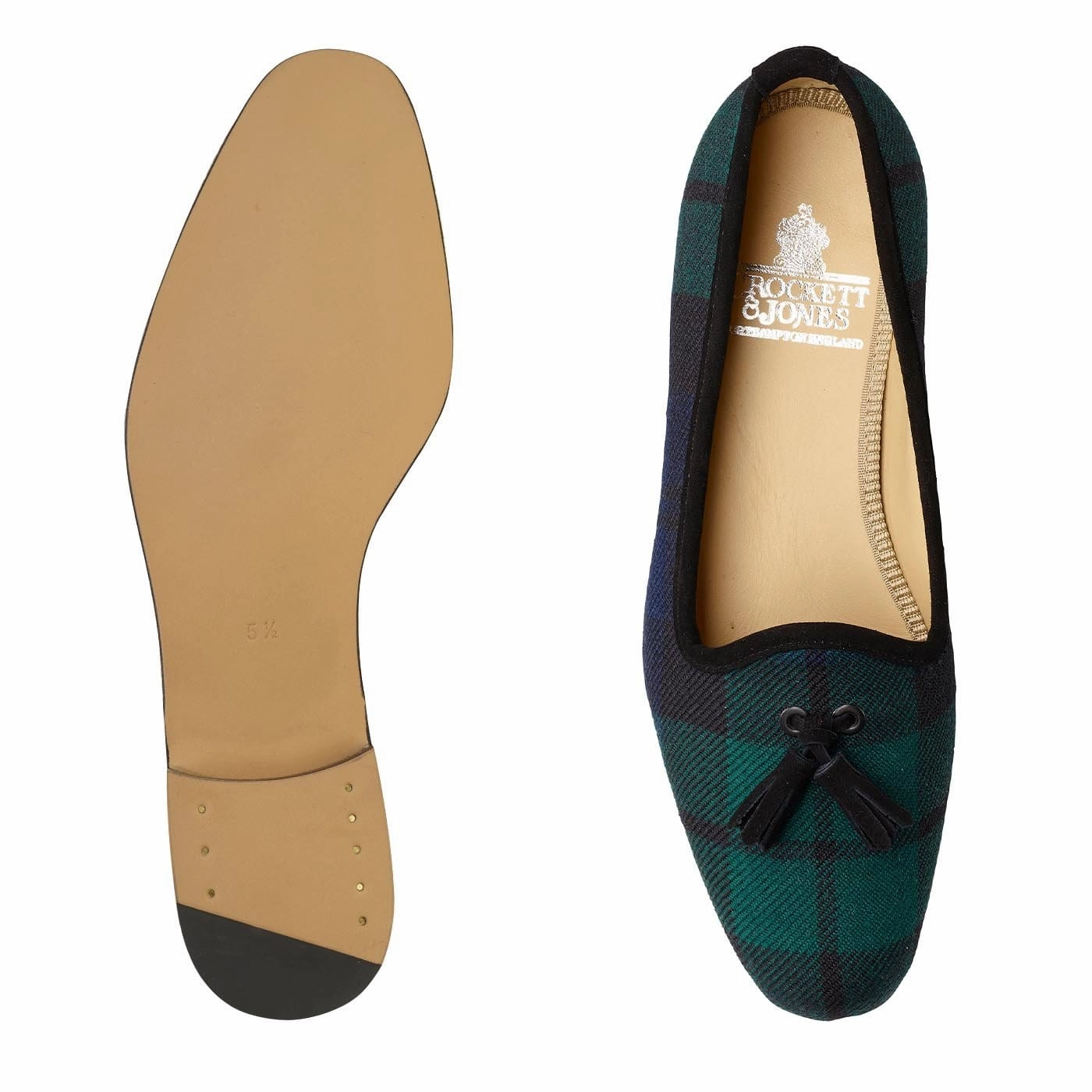 Comfortable Footbed Easy Step Pump Black Watch Tartan