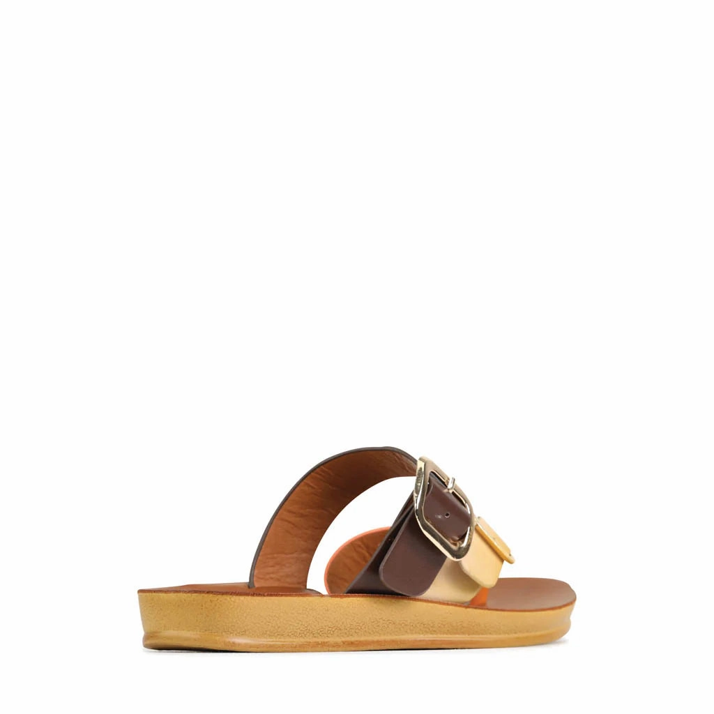 Dany - Brown/Nude/Orange Comfy lining