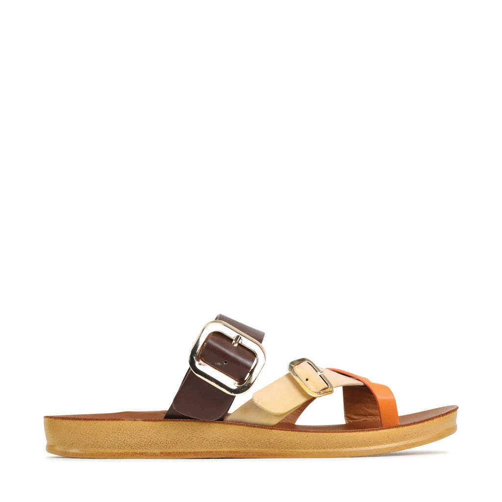 Dany - Brown/Nude/Orange Soft Touch