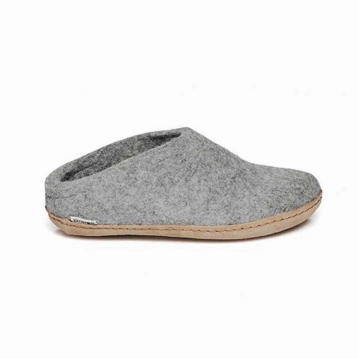Slip-on with Leather Sole - Grey Easygoing Footwear Breathable Linings
