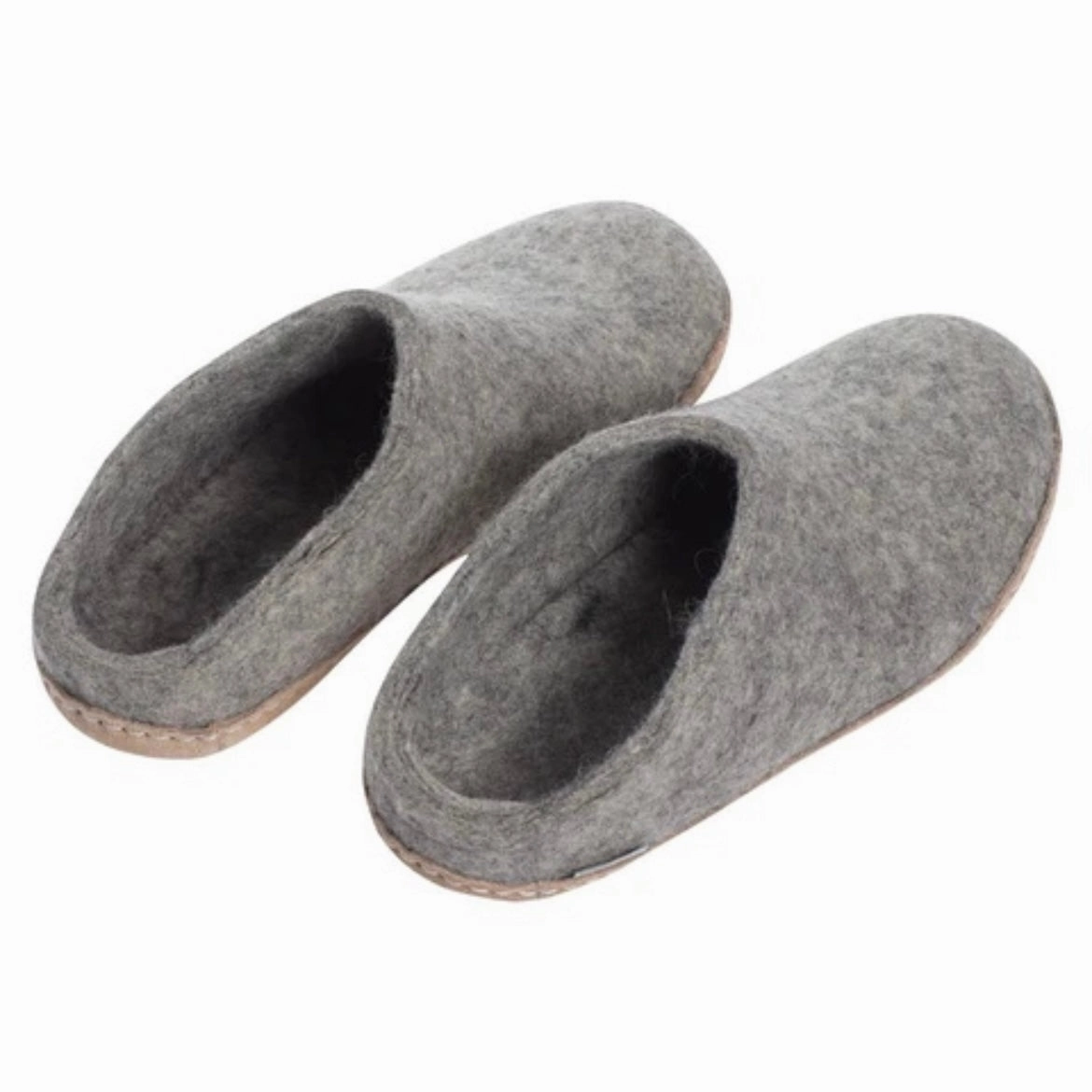 Comfort Sandal Shoes Slip-on with Leather Sole - Grey
