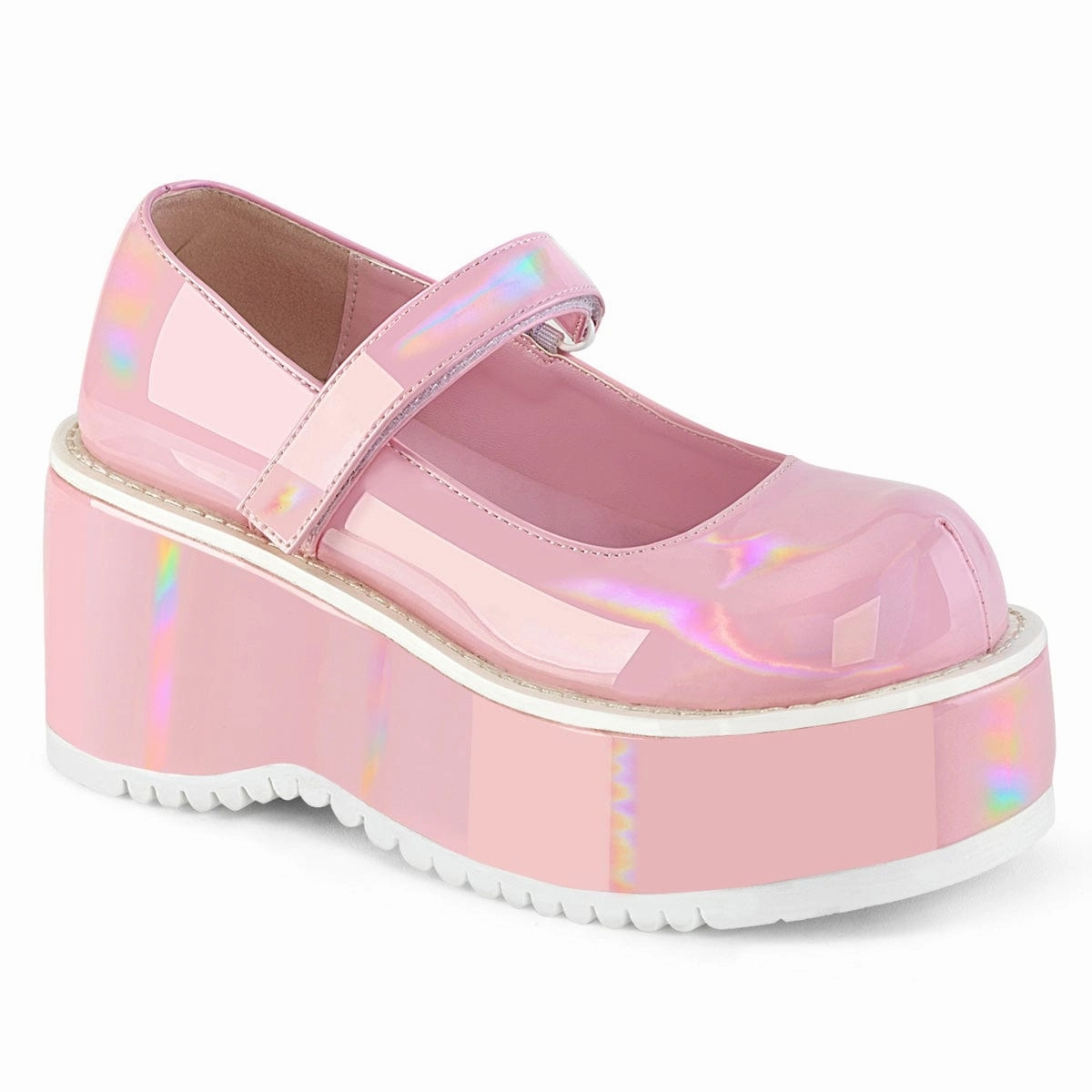 DOLLIE-01 Baby Pink Hologram Patent construction Fire Red