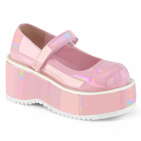DOLLIE-01 Baby Pink Hologram Patent construction Fire Red