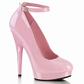 SULTRY-686 Baby Pink Patent/Baby Pink High Top