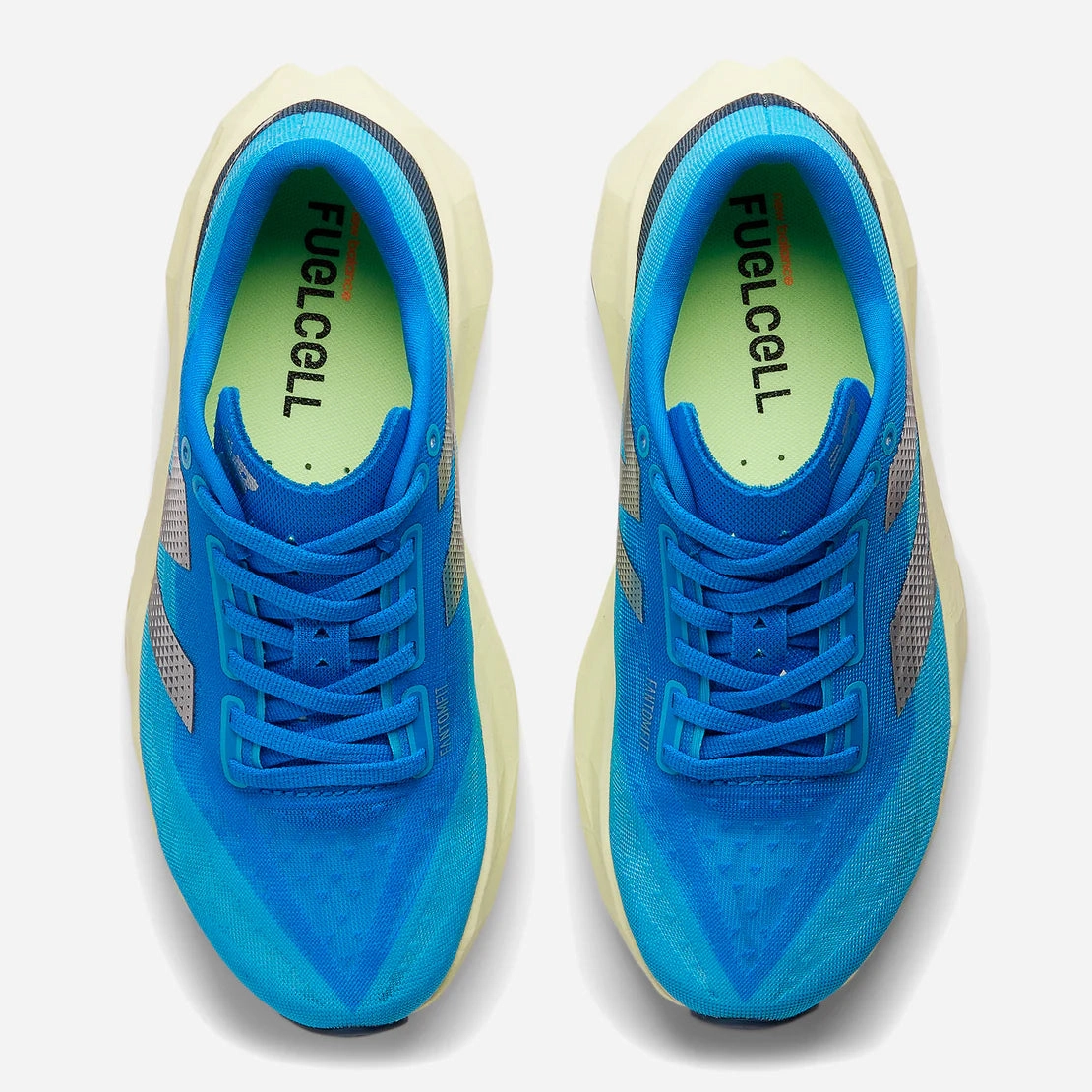 White Clean Meta Move FuelCell Rebel v4 - Spice Blue with Limelight