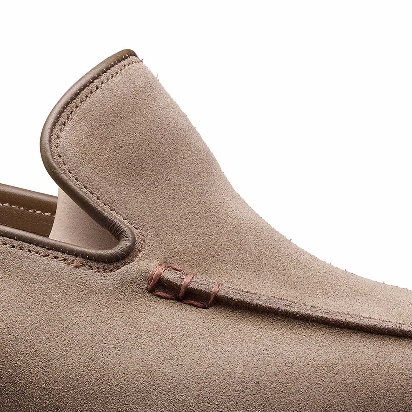 Lightweight Feel Salcombe Khaki Suede