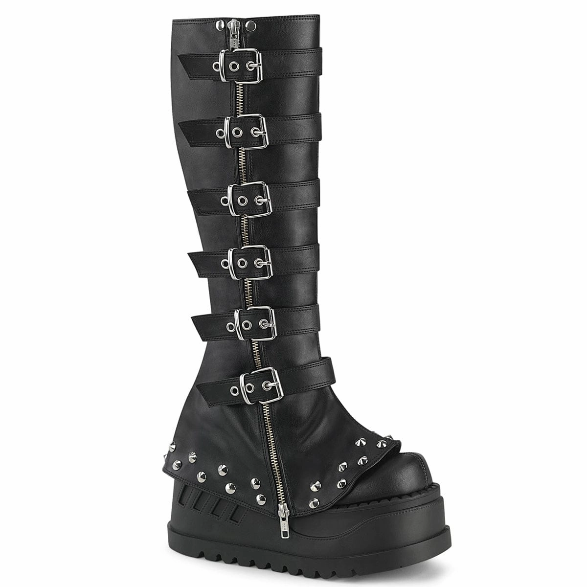 STOMP-223 Black Vegan Leather Adventure Wear