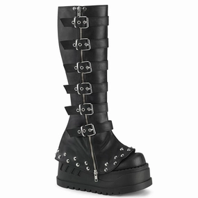 All weather Patent Glow STOMP-223 Black Vegan Leather