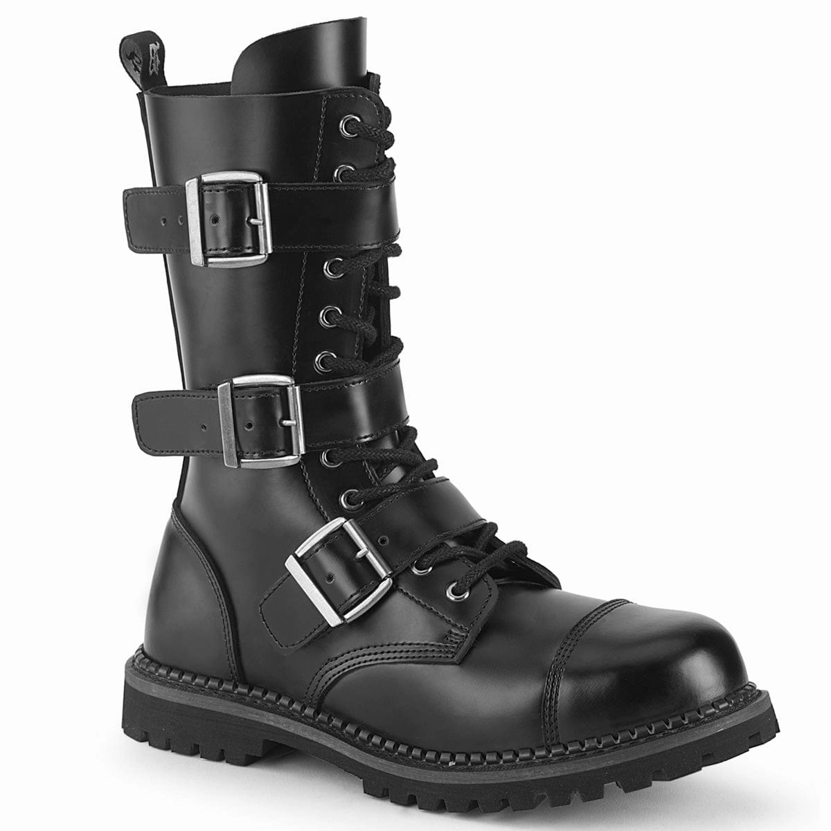 RIOT-12BK Black Leather Rough Ground