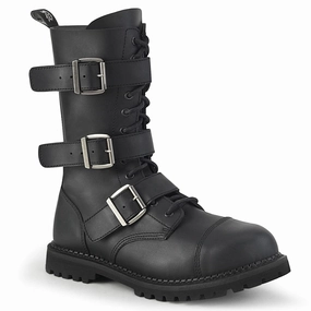 RIOT-12BK Black Vegan Leather School Style