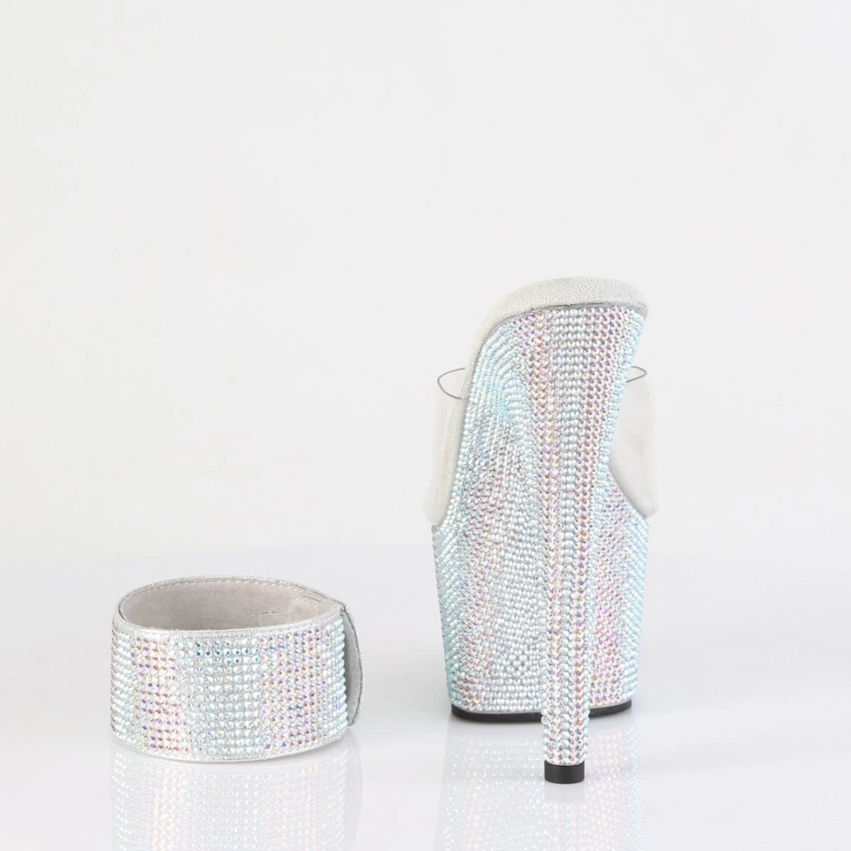 All-Day Wear Secure fit BEJEWELED-712RS Clear/Silver Multi Rhinestones