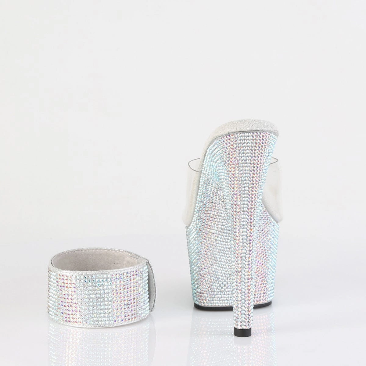 All-Day Wear Secure fit BEJEWELED-712RS Clear/Silver Multi Rhinestones