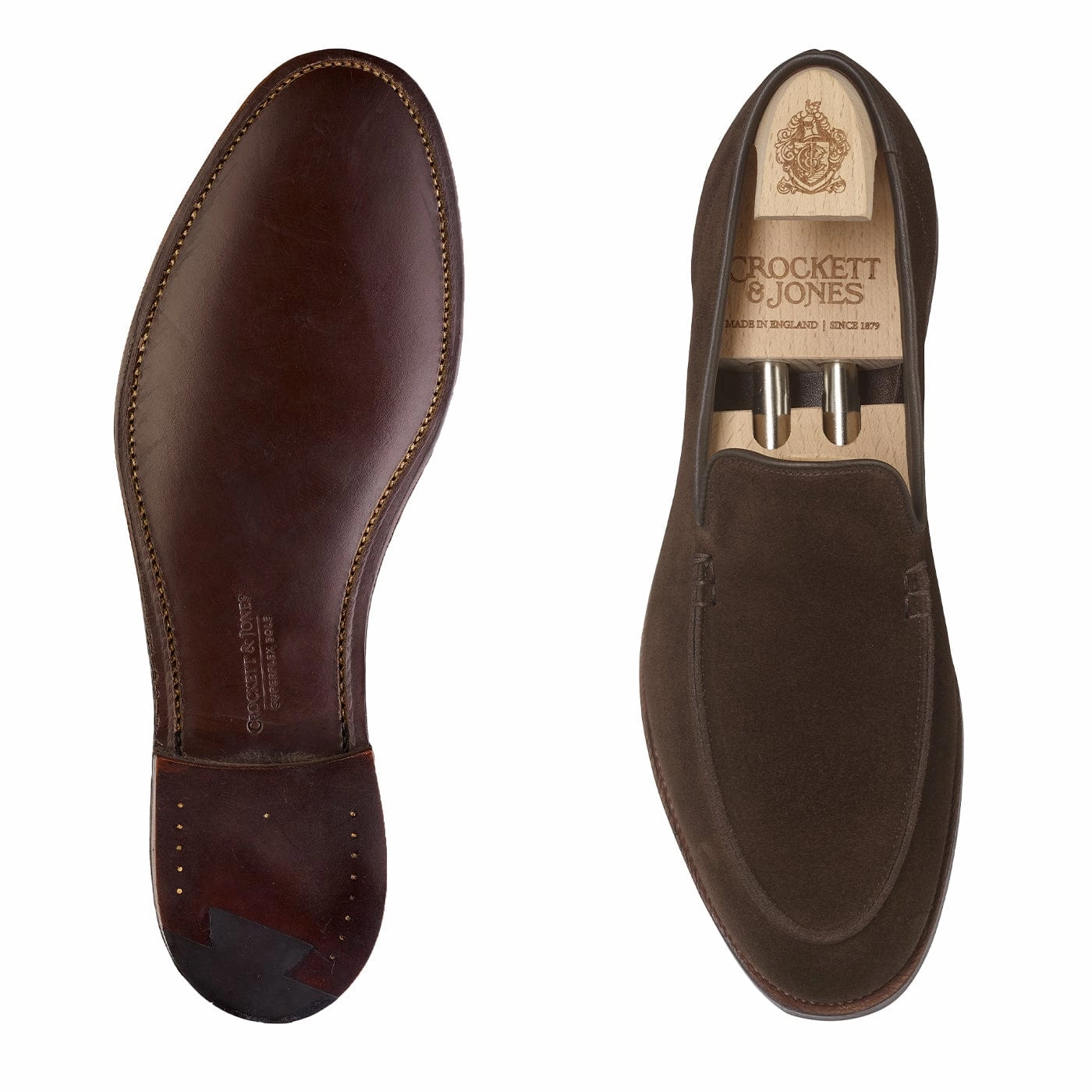 Salcombe Dark Brown Suede Lift Boost