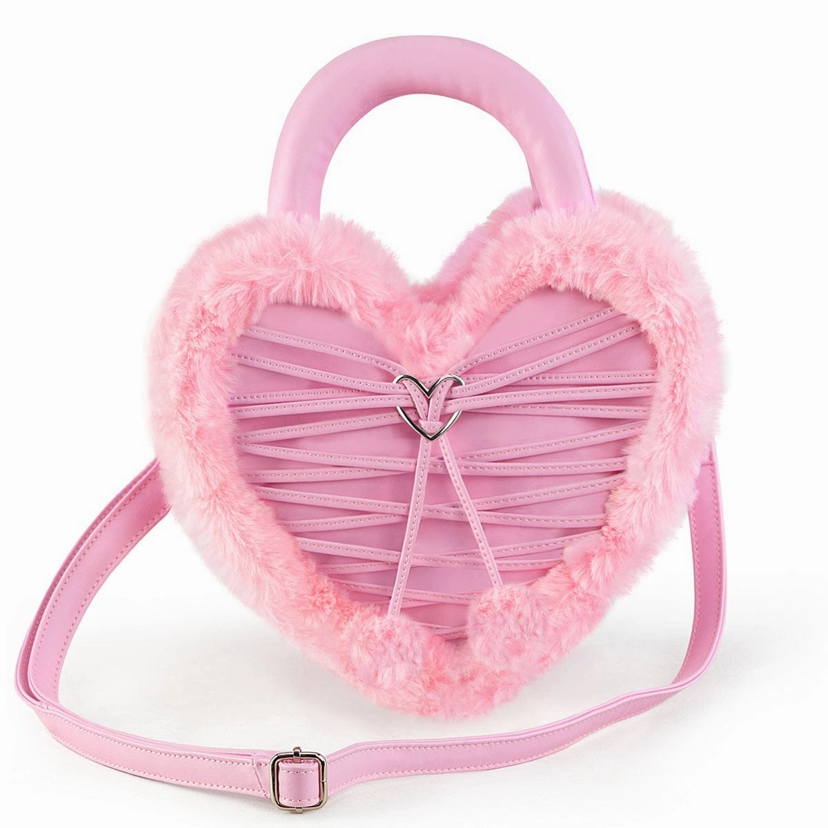 HB-631 Baby PINK VEGAN LEATHER-FAUX FUR Autumn Cool Spanish Bold