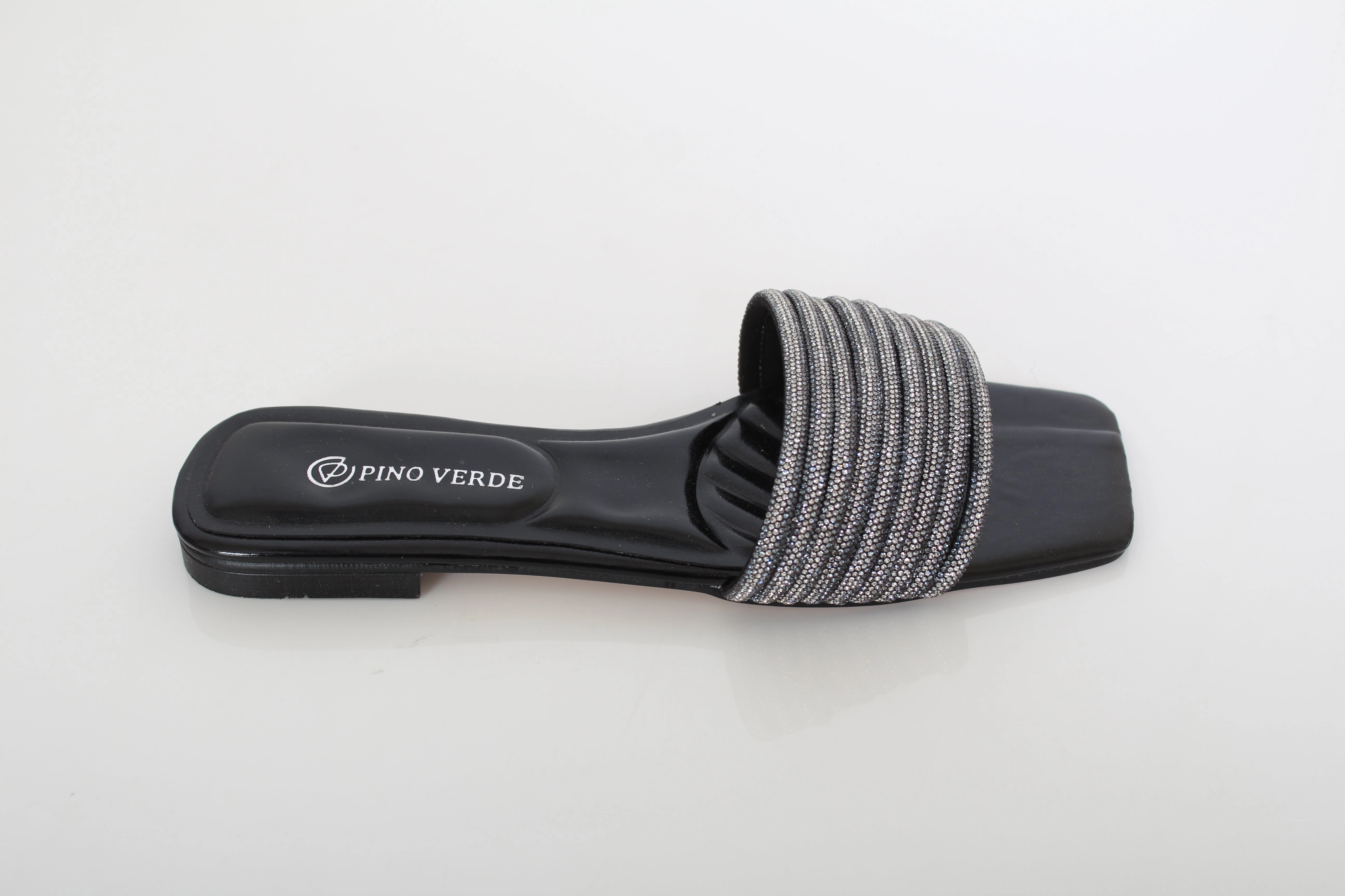 Wear resistant Soft Upper PINO VERDE Crystal Embellished Flats