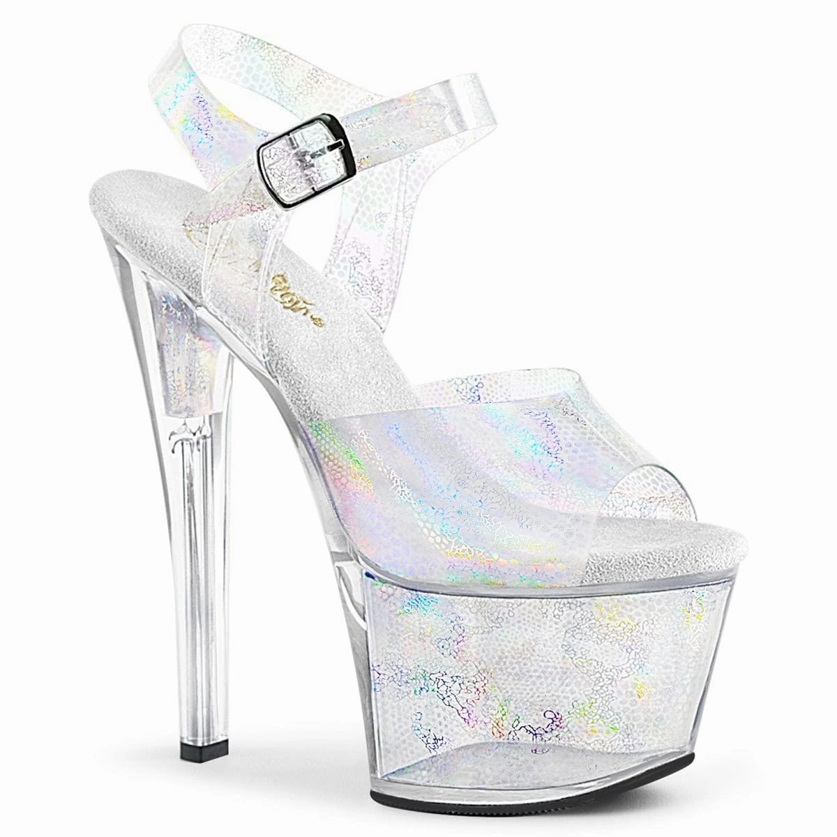 SKY-308N Silver Hologram TPU/Silver Hologram Inserts Sandal Care
