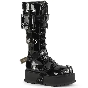 Anti-bacterial Wide fit SLACKER-260 Black Patent