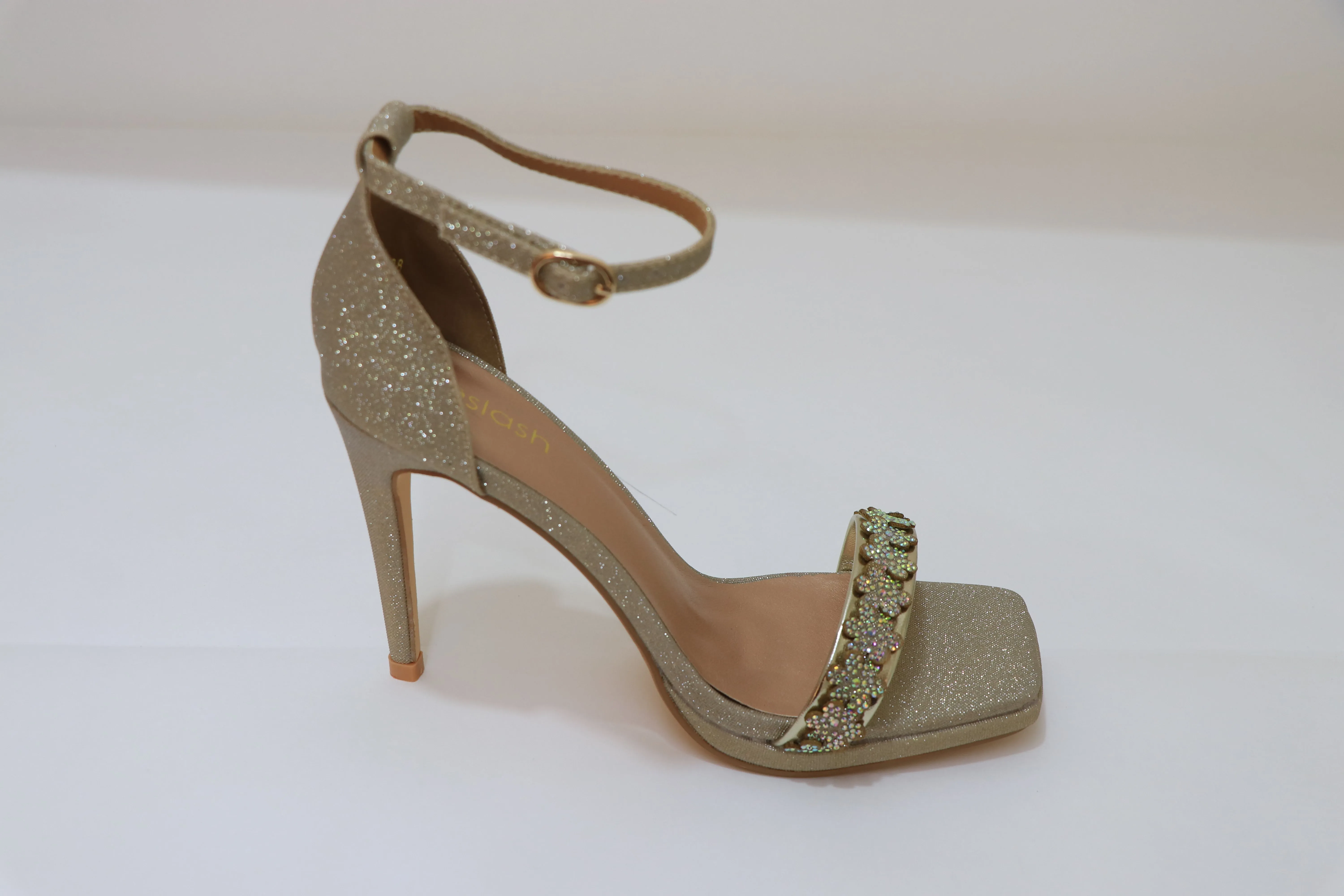 Relaxed Open Toe Shoes SLASH Glitter Sandals