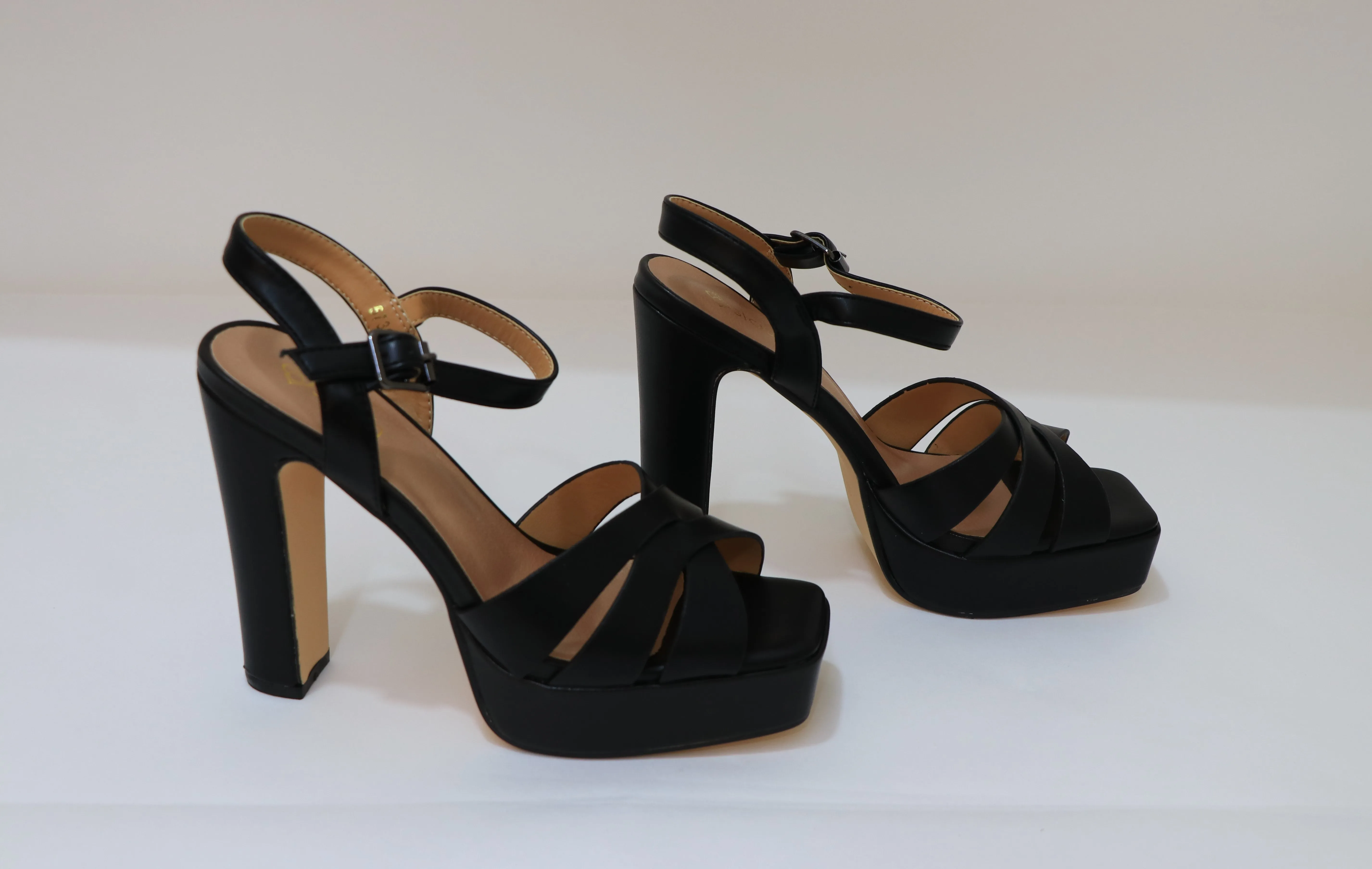 Padded Comfortable Daily Footwear SLASH High Heel Sandals