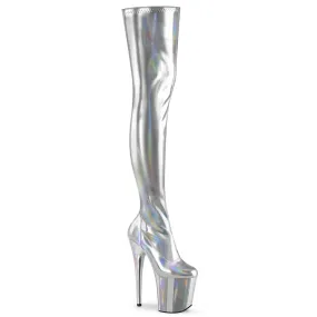 FLAMINGO-3000HWR Silver Stretch Hologram/Silver Hologram Perfect Fit Luxury Edge