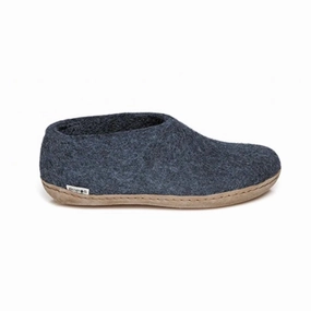 Shoe with Leather Sole - Denim Easygoing Step