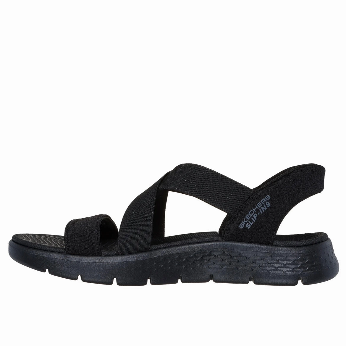 Slip-ins: GO WALK Flex Sandal - Glimmer - Black Easy Days