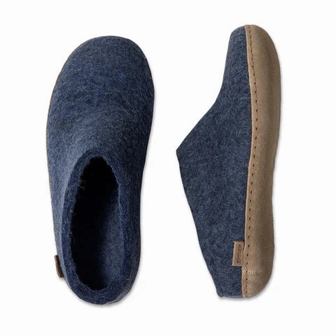 Slip-on with Leather Sole - Denim Travel Foot Step Comfort Fit Technology