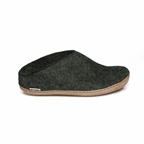 Slip-on with Leather Sole - Forest Slip On