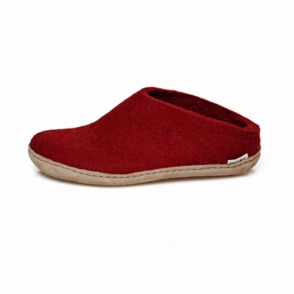 Slip-on with Leather Sole - Red Perfect For Relaxation Quick Beach Footwear